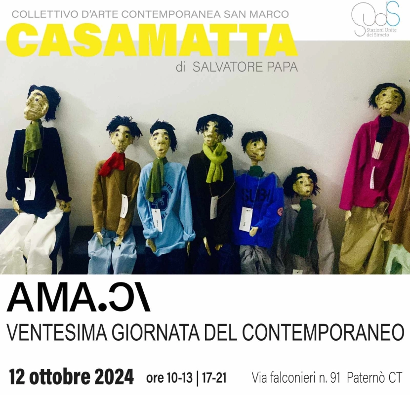 “Giornata del contemporaneo 2024”, a Paternò il Collettivo San Marco apre la “Casamatta” di Salvatore Papa