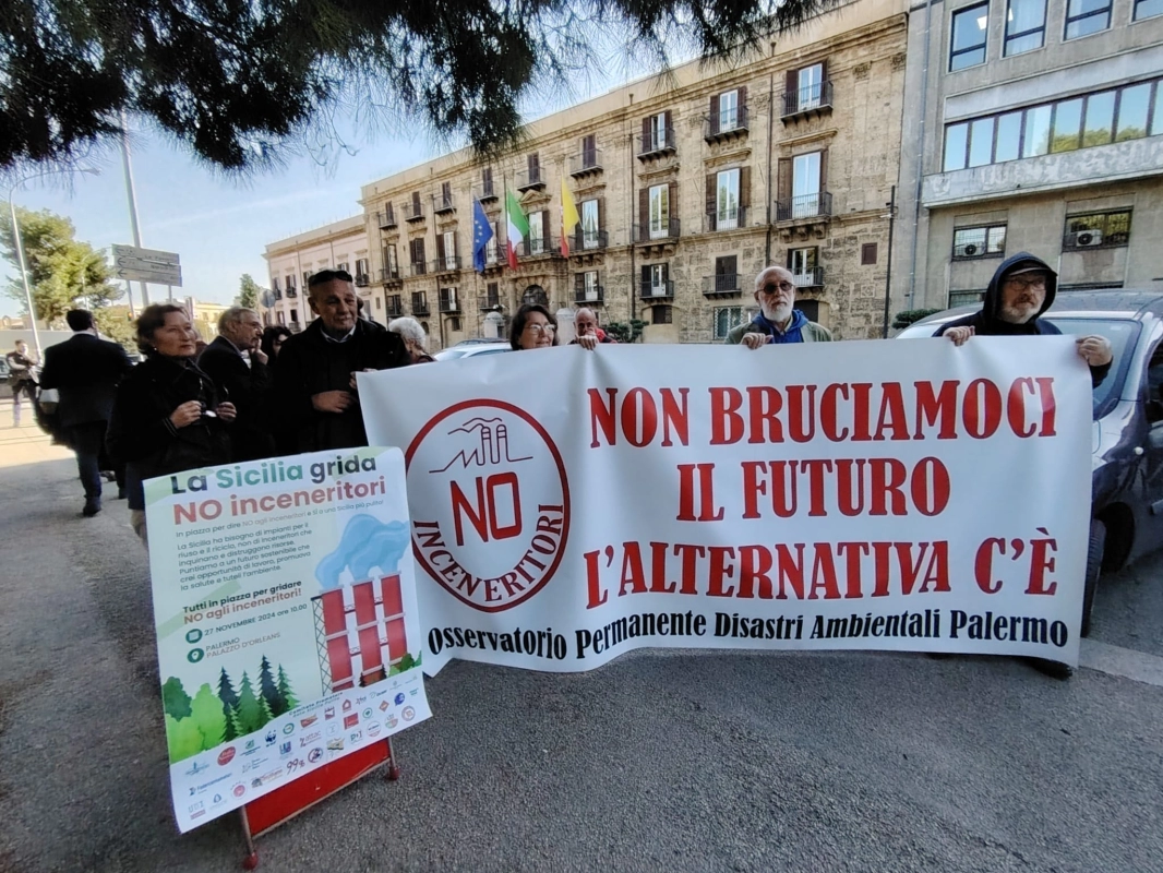 “No ai termovalorizzatori”: stamani, manifestazione a Palermo