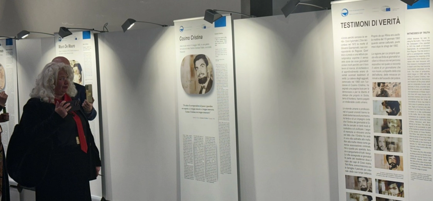 “Testimoni di verità”, delegazione di reporter alla mostra sui giornalisti uccisi dalla Mafia