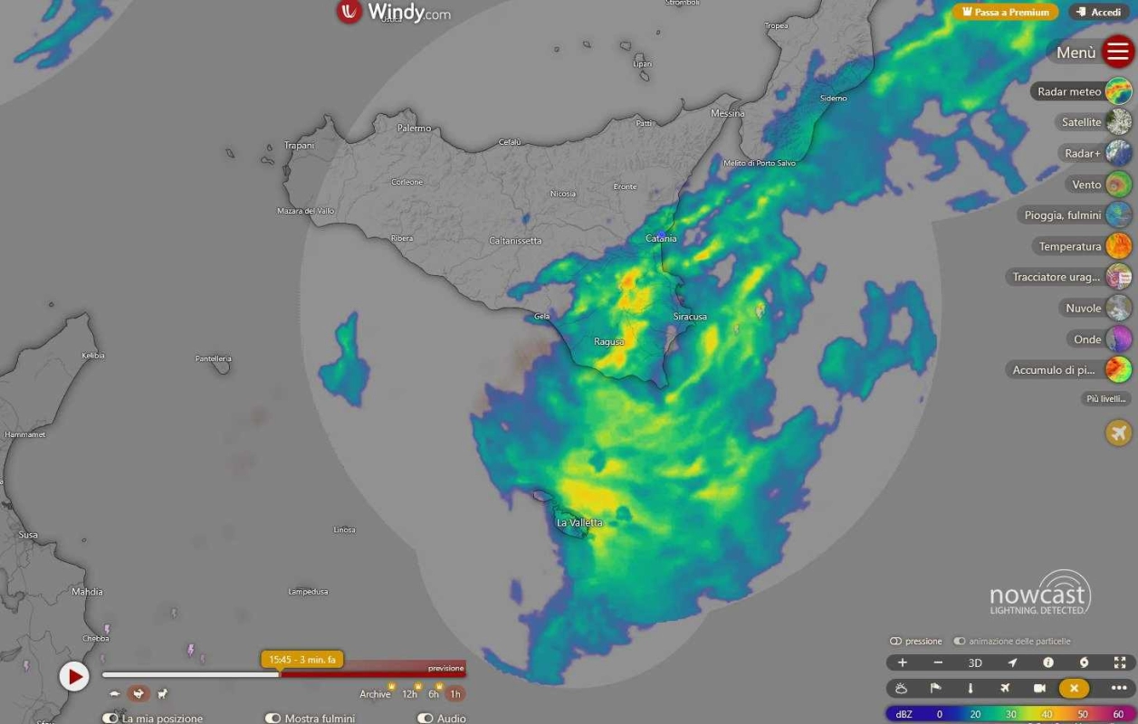 Anche domani pioggia e temporali: in Sicilia la primavera si fa attendere