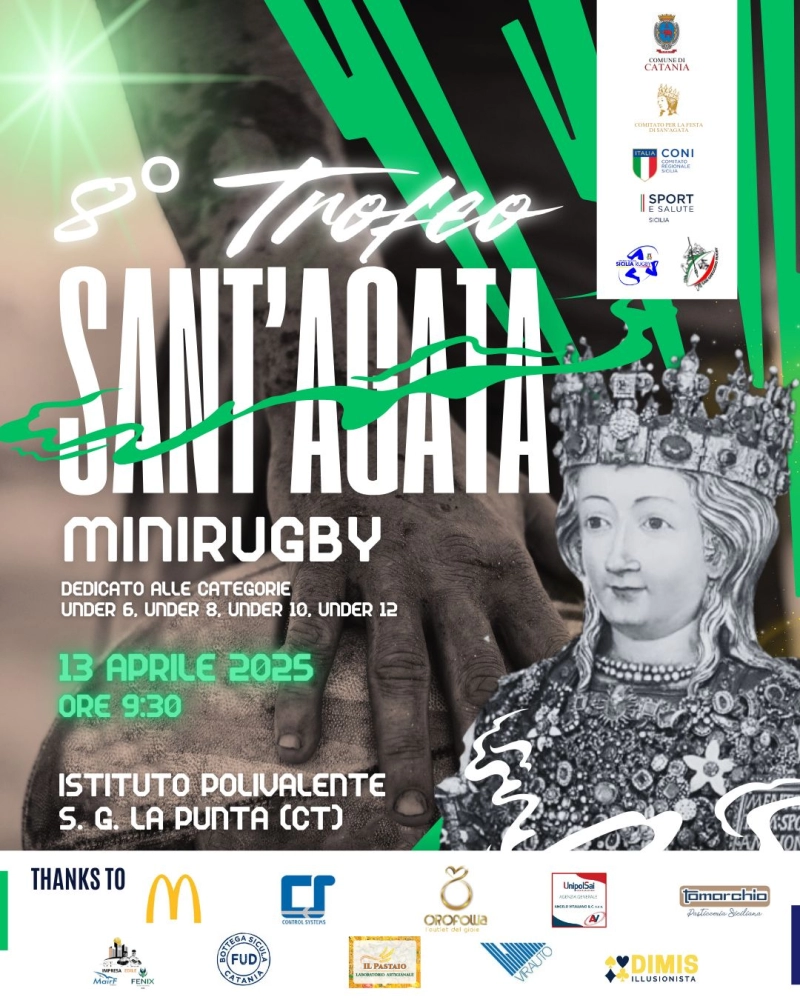 S.Gregorio Rugby, grande successo per il Trofeo S. Agata 2025